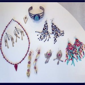 Boho Ethnic Jewelry Lot